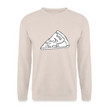 pizza pizzeria food food restaurant11 - Unisex Sweatshirt - sand - Front - Alina (178cm) & Michal (187cm)