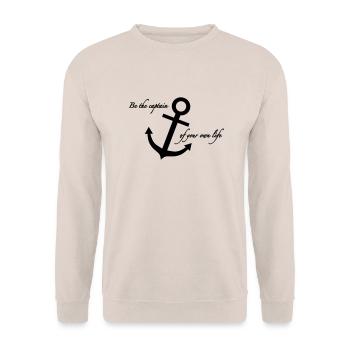 Ancor of life - Unisex Pullover - Sand - Vorne - Alina (178cm) & Michal (187cm)