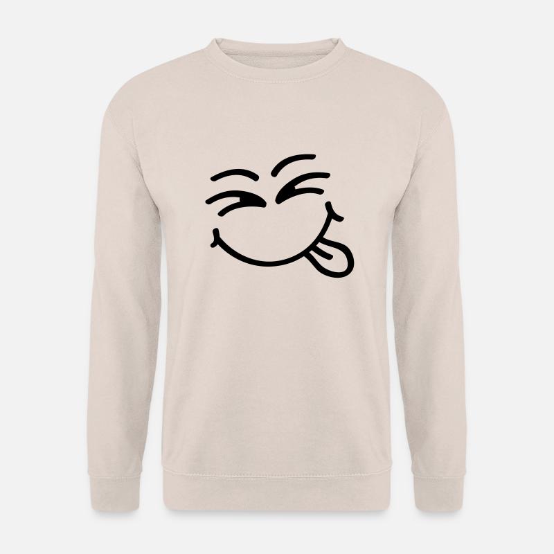 smiley_laughing_o1 - Unisex Sweatshirt - sand