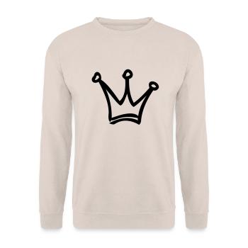 krone - Unisex Pullover - Sand - Vorne - Alina (178cm) & Michal (187cm)