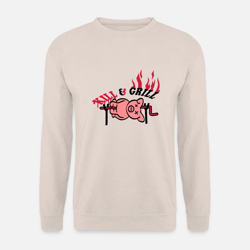 Kill And Grill Pig - Sweat-shirt Unisexe - sable