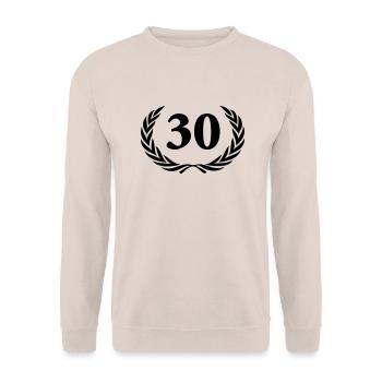 30 - Unisex Sweatshirt - sand - Front - Alina (178cm) & Michal (187cm)