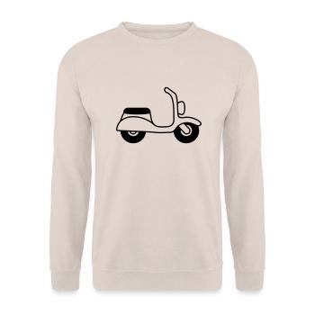 Moped - Unisex Pullover - Sand - Vorne - Alina (178cm) & Michal (187cm)