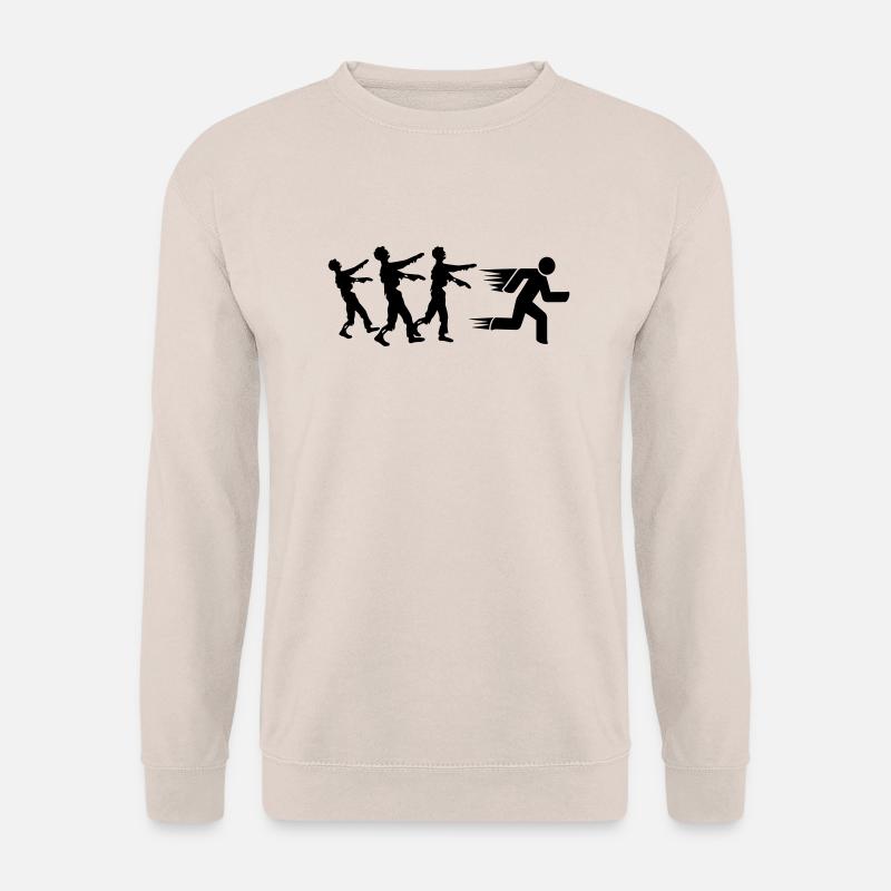 Run From Zombies - Unisex Sweatshirt - sand