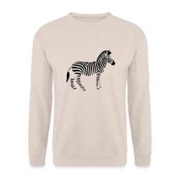 zebre - Sweat-shirt Unisexe - sable - Devant - Alina (178cm) & Michal (187cm)