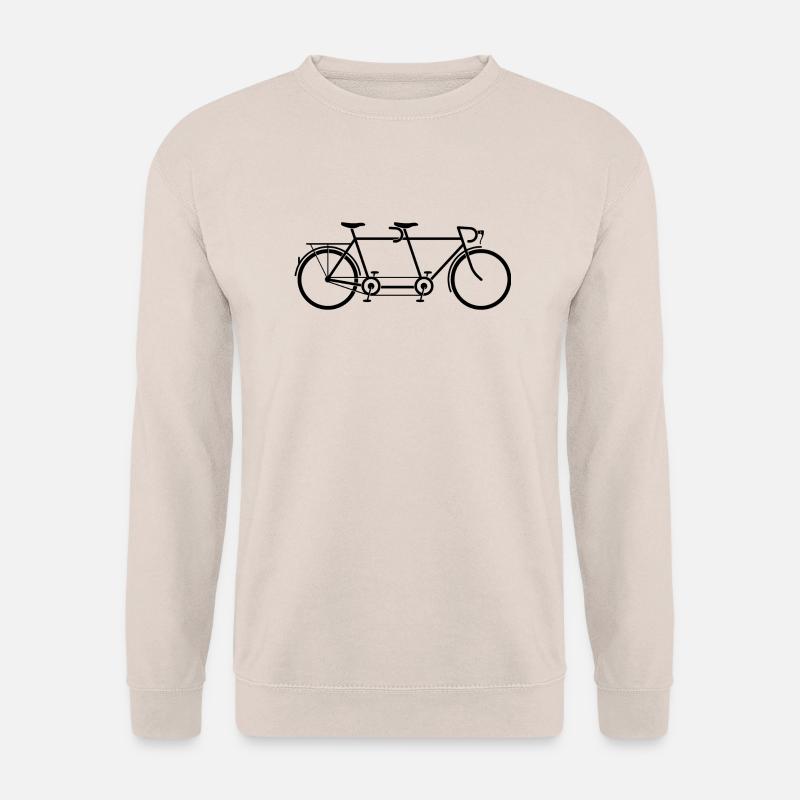 Tandem Fahrrad - Unisex Pullover - Sand