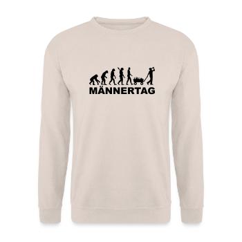 Männertag - Unisex Pullover - Sand - Vorne - Alina (178cm) & Michal (187cm)