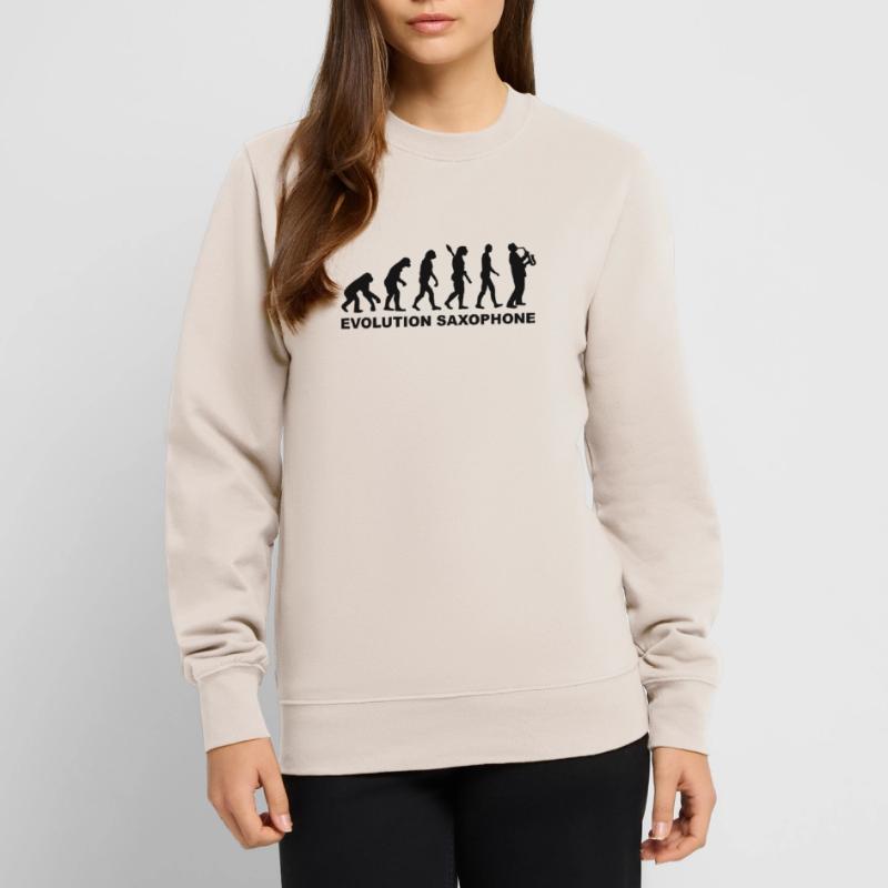 Evolution Saxophone Unisex Sweatshirt