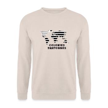 Bretagne colonies - Sweat-shirt Unisexe - sable - Devant - Alina (178cm) & Michal (187cm)