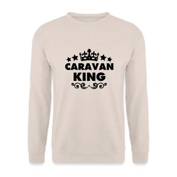 caravan king 2015 - Unisex Sweatshirt - sand - Front - Alina (178cm) & Michal (187cm)