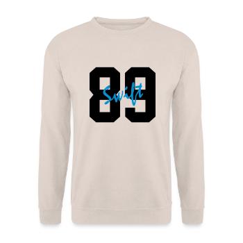 swift 89 - Unisex Sweatshirt - sand - Front - Alina (178cm) & Michal (187cm)