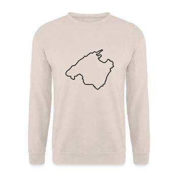 mallorca - Unisex Pullover - Sand - Vorne - Alina (178cm) & Michal (187cm)