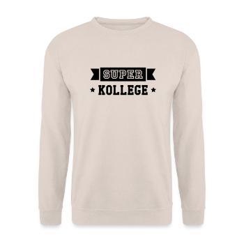 Kollege Kollegin Kollegen Arbeit Büro Arbeiter - Unisex Pullover - Sand - Vorne - Alina (178cm) & Michal (187cm)