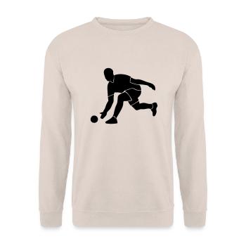 Kegeln - Kegler - Bowling - Unisex Pullover - Sand - Vorne - Alina (178cm) & Michal (187cm)