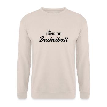 Basketball - Basket ball - Basket-ball - Baskette - Unisex Sweatshirt - sand - Front - Alina (178cm) & Michal (187cm)