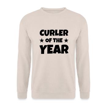 Curling - Curler - Sport - Winner - Curleur - Unisex Sweatshirt - sand - Front - Alina (178cm) & Michal (187cm)