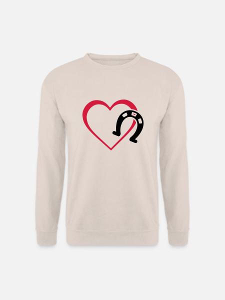 Symbole - Hufe Herz - Unisex Pullover - Sand