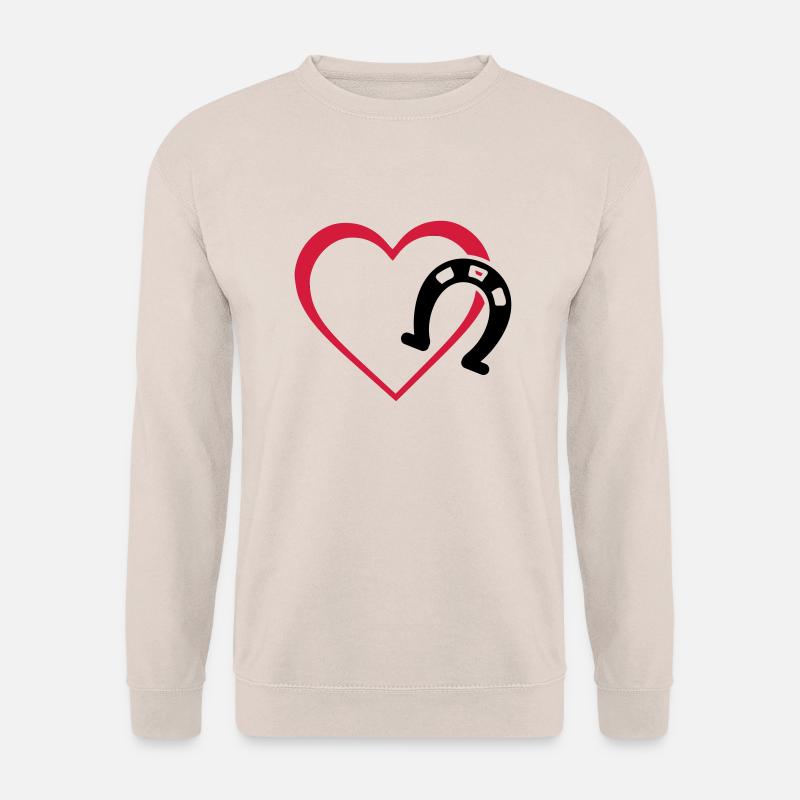 Symbole - Hufe Herz - Unisex Pullover - Sand