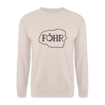 Insel Föhr, Nordsee Wyk Urlaub Nordfriesland - Unisex Pullover - Sand - Vorne - Alina (178cm) & Michal (187cm)