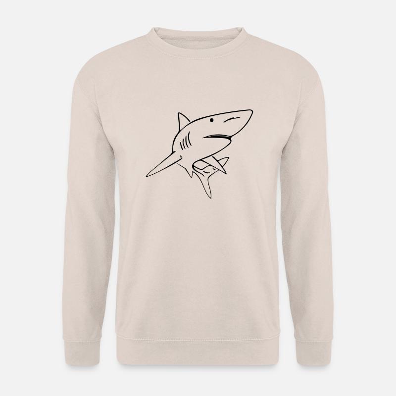Shark - Vector Design - Unisex Sweatshirt - sand