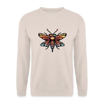 Libellule Bande Dessinée Cool - Sweat-shirt Unisexe - sable - Devant - Alina (178cm) & Michal (187cm)