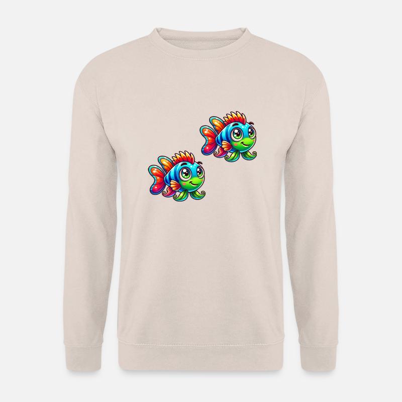 Fish Comic 2 - Unisex Sweatshirt - sand