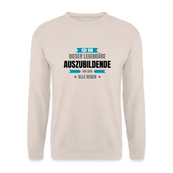 Legendary AZUBI - Unisex Sweatshirt - sand - Front - Alina (178cm) & Michal (187cm)