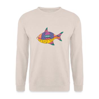 Poisson - Sweat-shirt Unisexe - sable - Devant - Alina (178cm) & Michal (187cm)