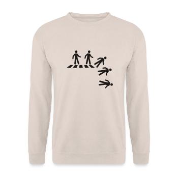 Collez le chiffre au passage clouté - Sweat-shirt Unisexe - sable - Devant - Alina (178cm) & Michal (187cm)