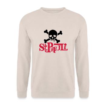 pauli01_2f - Unisex Sweatshirt - sand - Front - Alina (178cm) & Michal (187cm)