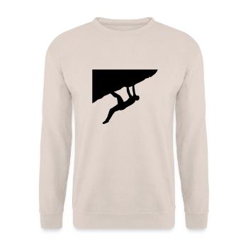 Escalade, corde, les noeuds, la montagne, la - Sweat-shirt Unisexe - sable - Devant - Alina (178cm) & Michal (187cm)