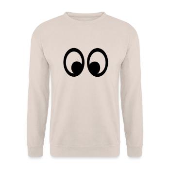 Yeux - Sweat-shirt Unisexe - sable - Devant - Alina (178cm) & Michal (187cm)