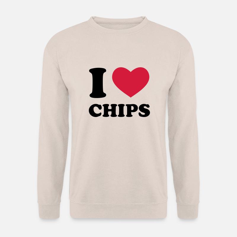 I Love Chips - Unisex Pullover - Sand