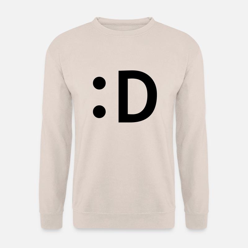:D smiley lachen - Unisex Pullover - Sand