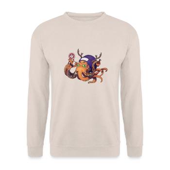 Rocktopus - Unisex Pullover - Sand - Vorne - Alina (178cm) & Michal (187cm)