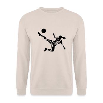 Soccer female - Sweat-shirt Unisexe - sable - Devant - Alina (178cm) & Michal (187cm)