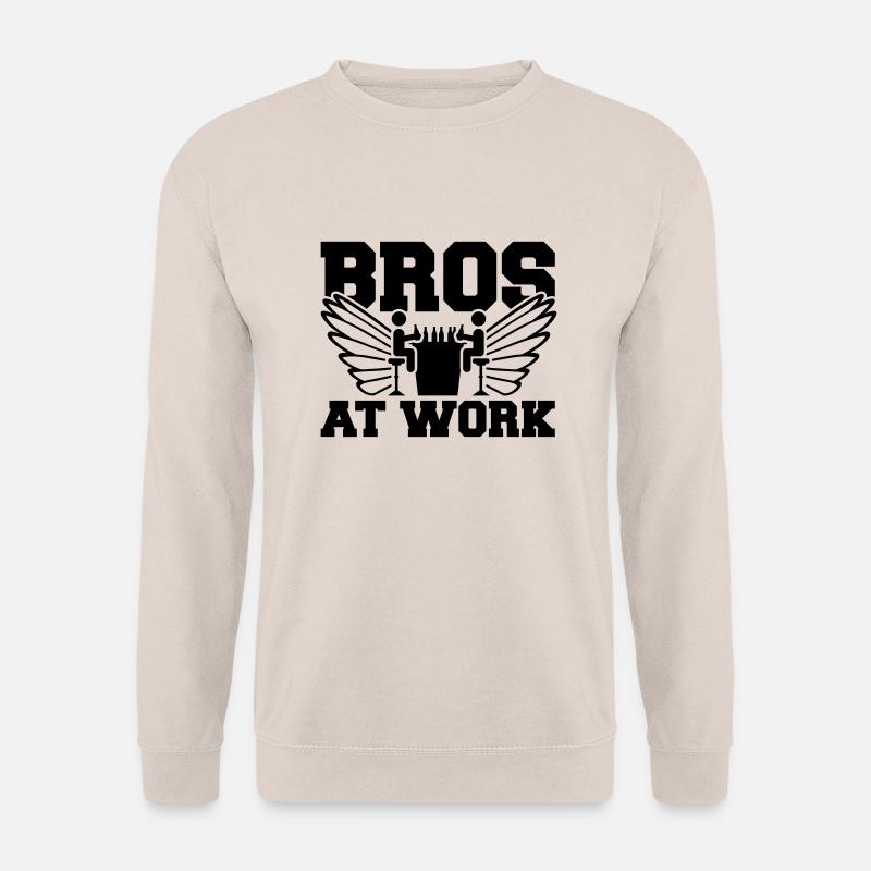 bros_at_work_so1 - Unisex Pullover - Sand