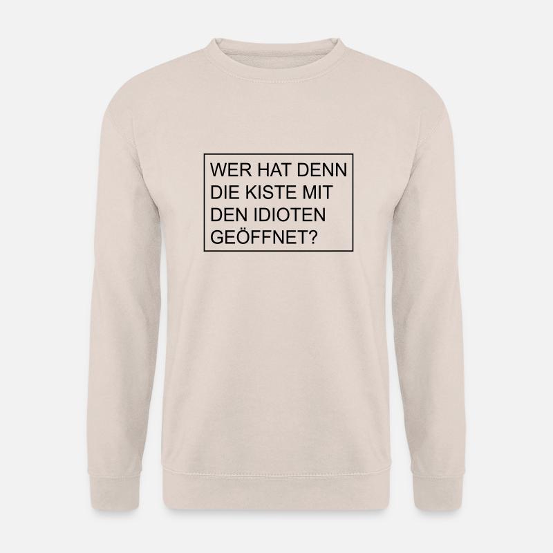 Kiste mit Idioten - Unisex Pullover - Sand