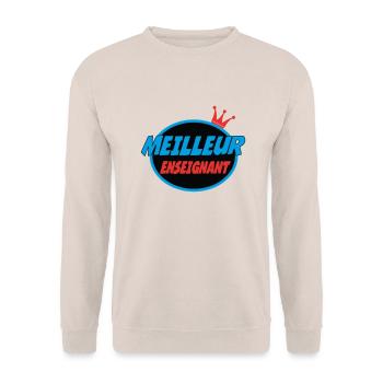MEILLEUR ENSEIGNANT - Sweat-shirt Unisexe - sable - Devant - Alina (178cm) & Michal (187cm)