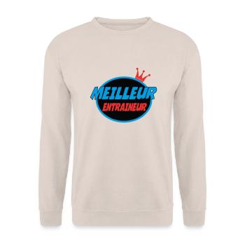 BEST COACH - Unisex Sweatshirt - sand - Front - Alina (178cm) & Michal (187cm)