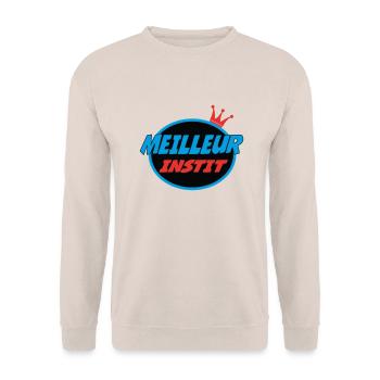 MEILLEUR INSTIT - Sweat-shirt Unisexe - sable - Devant - Alina (178cm) & Michal (187cm)