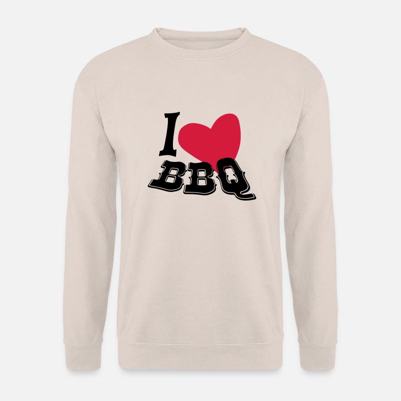 I love BBQ - Unisex Pullover - Sand