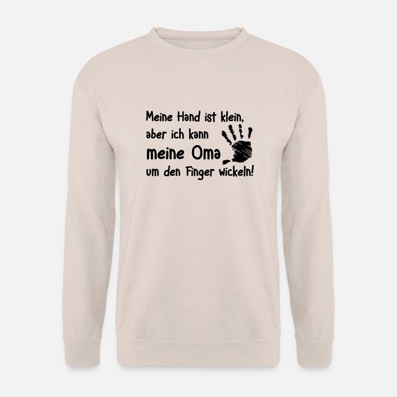 Oma um den Finger wickeln - Unisex Pullover - Sand