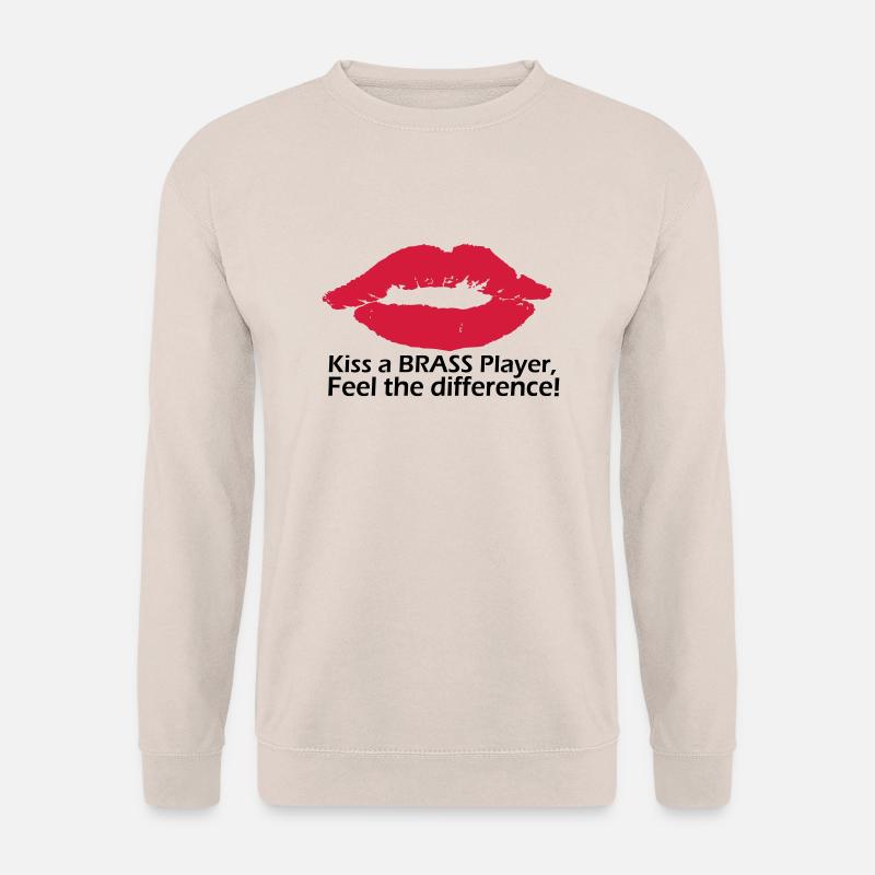 Kiss a brass player - Unisex Pullover - Sand