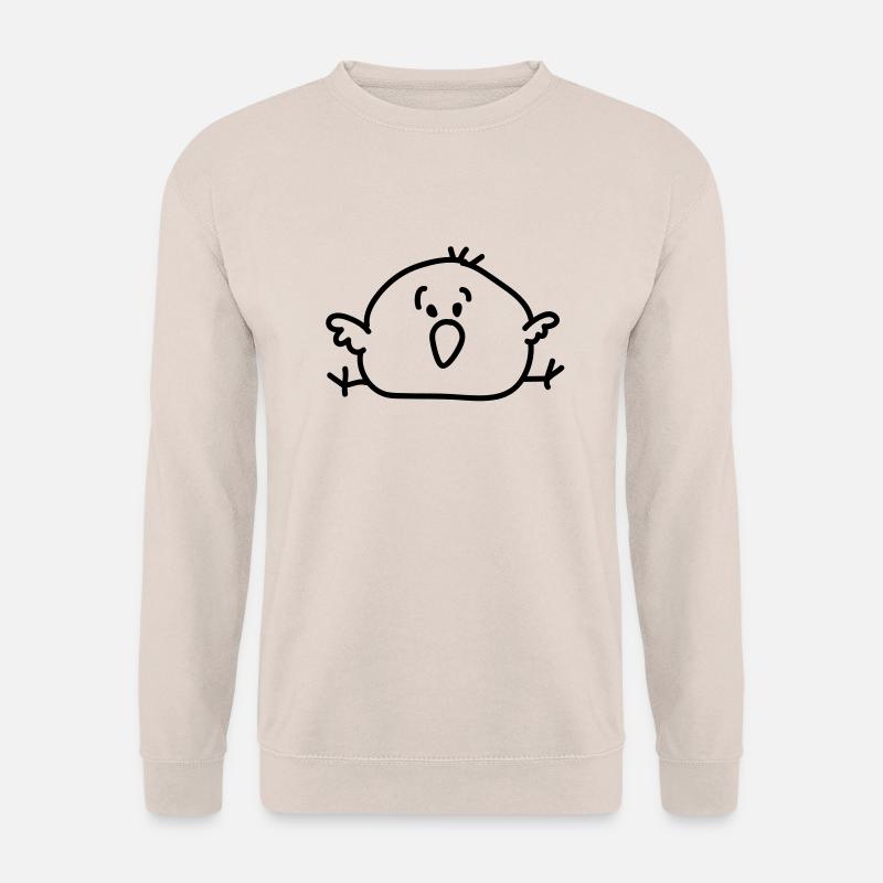 dickes Vögelchen - line - Unisex Pullover - Sand