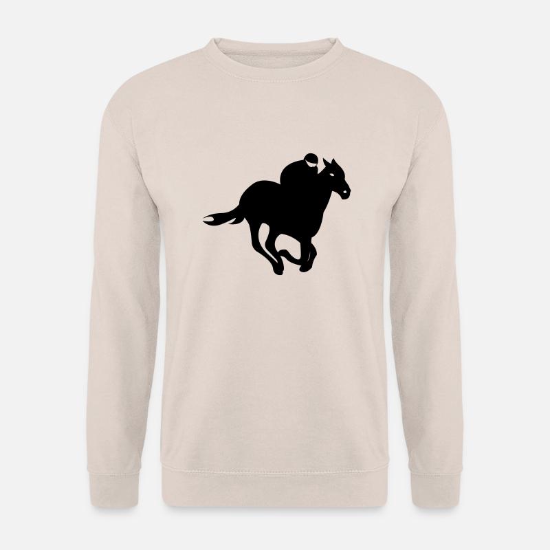 Jockey - Pferderennen - Unisex Pullover - Sand