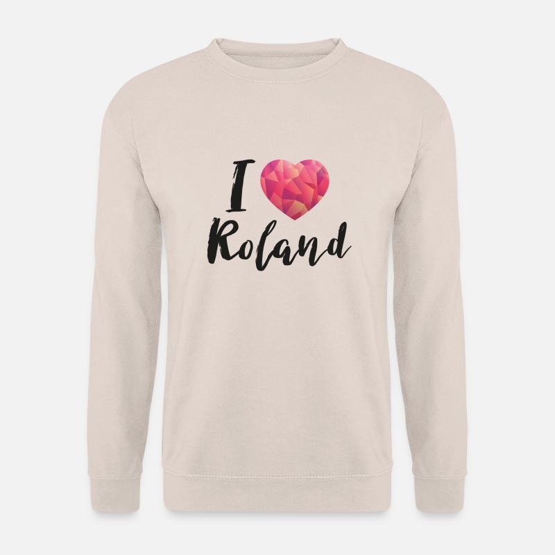 I love Roland Schlager - Unisex Pullover - Sand