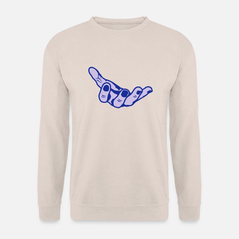 hand open hand open offene mano - Unisex Sweatshirt - sand