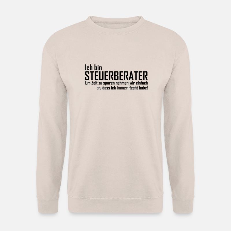 ich bin steuerberater - Unisex Pullover - Sand