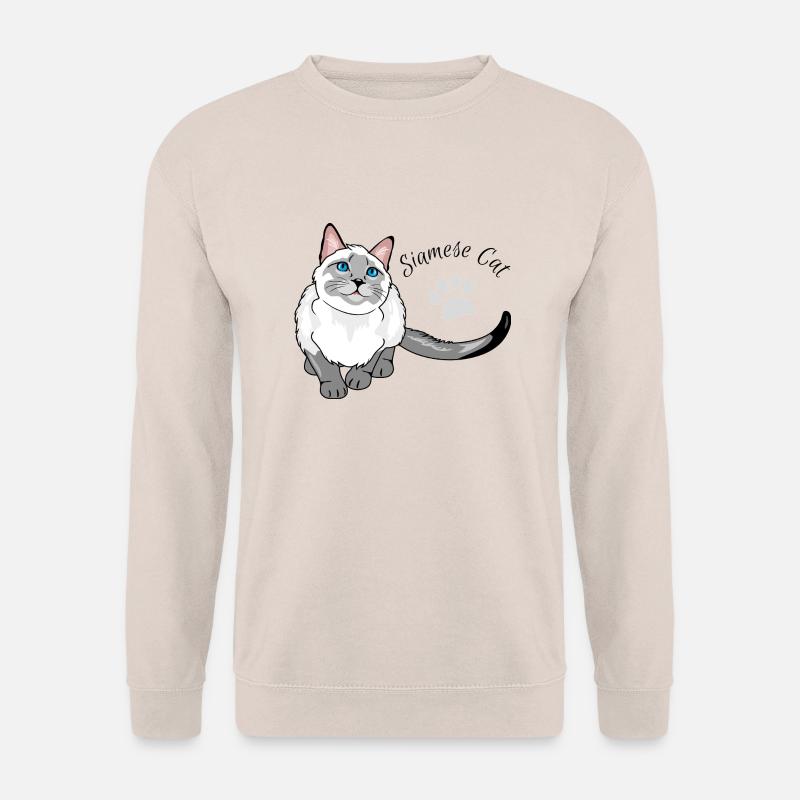 Neugierige Siamkatze - Unisex Pullover - Sand